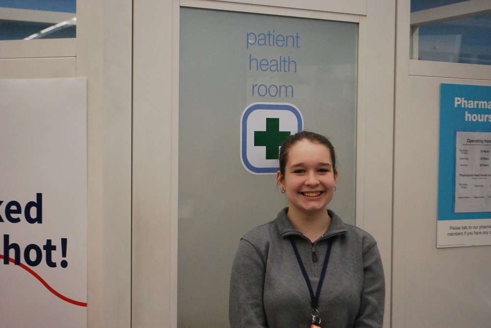 avanna Goodin of Chelmsford, a senior at Nashoba Tech, is being credited with helping to save the life of a co-worker at Walgreens in Lowell. 