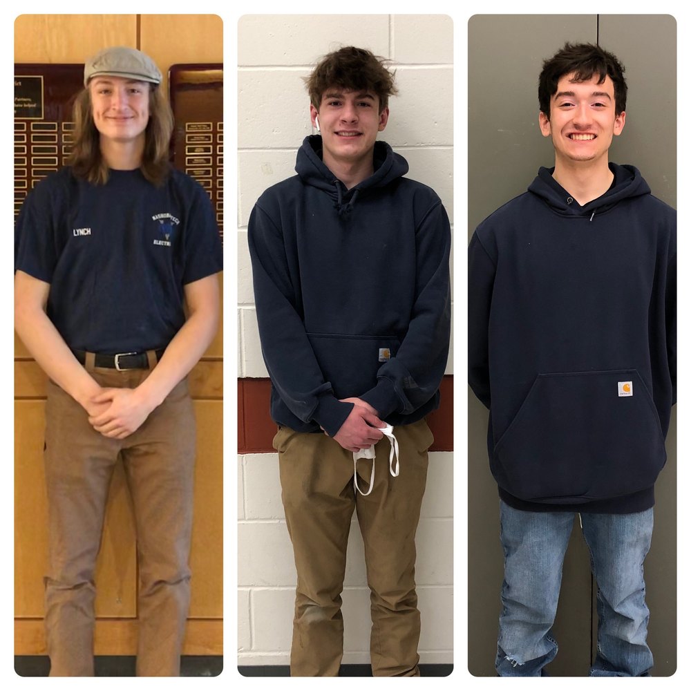 Three Juniors in the Electrical Technology Program at Nashoba Tech Swept the Industrial Motor Control Competition 