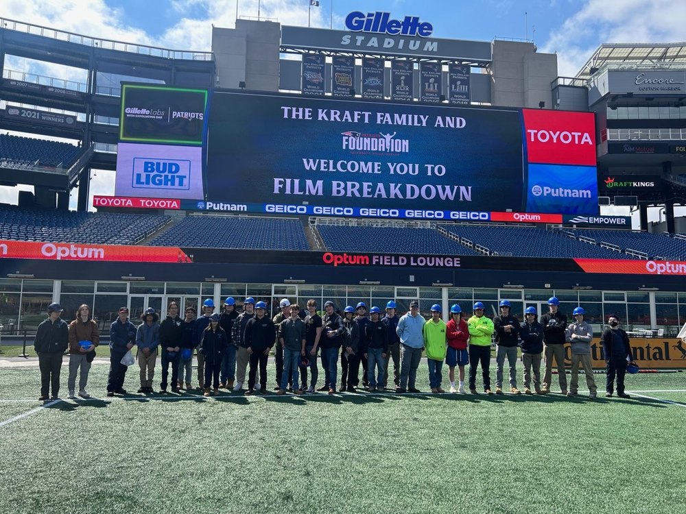 ELECTRICAL STUDENTS GET PRIVATE   TOUR OF GILLETTE STADIUM